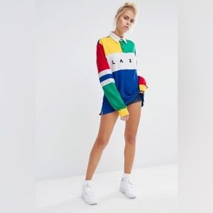 Lazy oaf ruby color blocked top